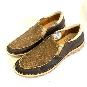 Tony Lama Magdalena Mocha Slip On Womens 8.5 Brown Flats Casual TLC502L Western